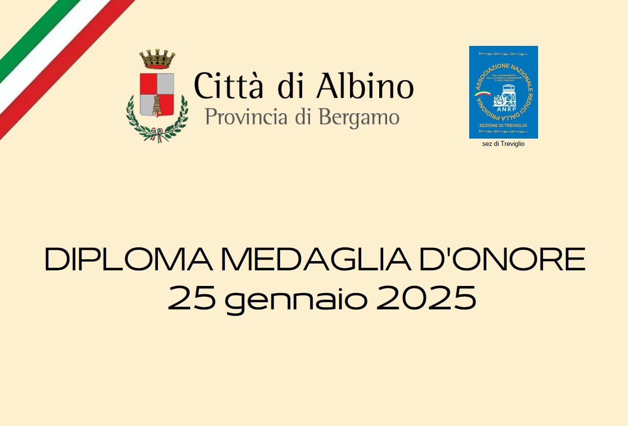 Diploma medaglia d'onore